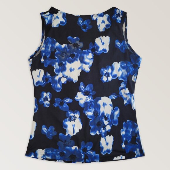 Floral Bohemian Blouse, Sleeveless Top, Size M - Picture 2 of 5